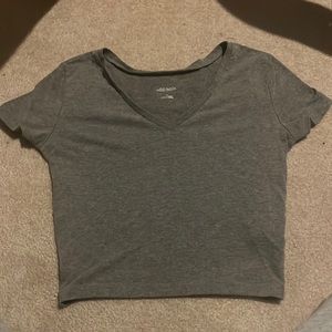 target grey crop tee